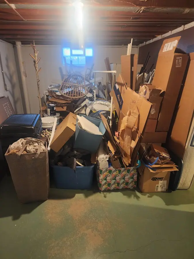 Roll-off dumpster container at job site for Yard Waste Dumpster Rental in Florence